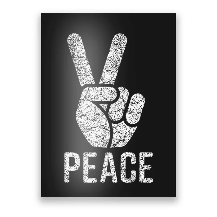 Peace Sign Vintage 60s 70s Hippie Poster