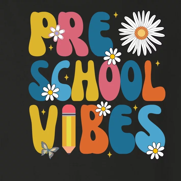 Pre School Vibes Back To School Gift Toddler Long Sleeve Shirt