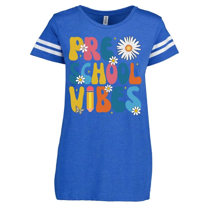 Pre School Vibes Back To School Gift Enza Ladies Jersey Football T-Shirt