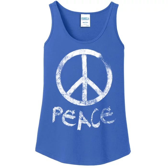 Peace Sign (Vintage) Gift Ladies Essential Tank