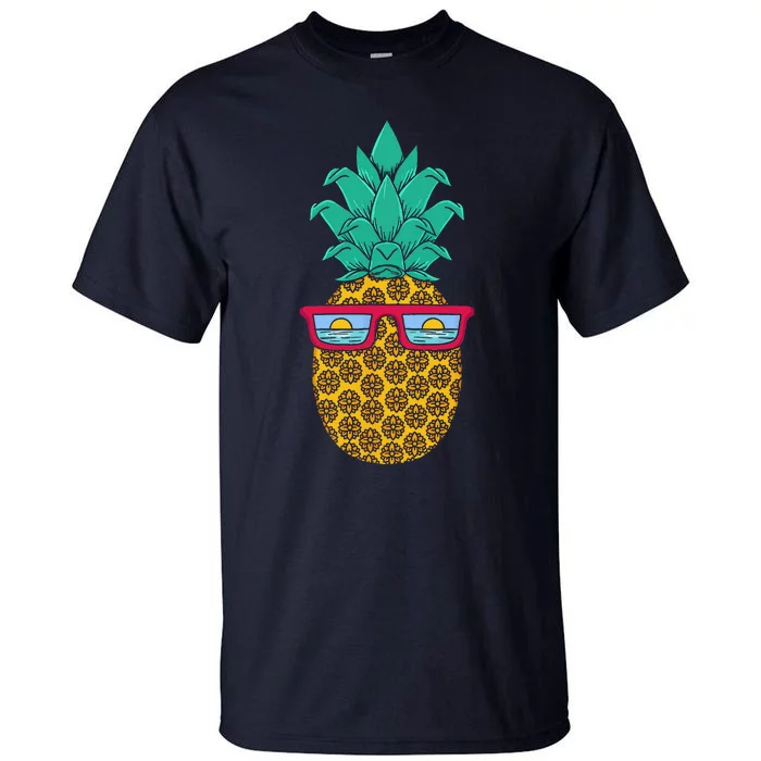 Pineapple Summer Vacation Mode Family Women Funnyr Tall T-Shirt