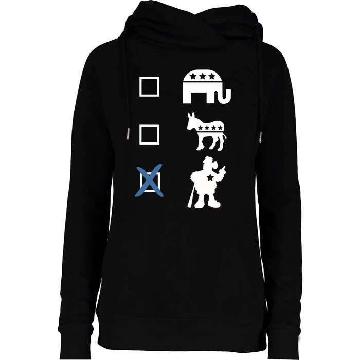 Phillygoat Store Vote Womens Funnel Neck Pullover Hood