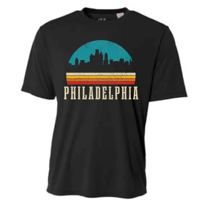 Philadelphia Skyline Vintage Pride Pennsylvania Cooling Performance Crew T-Shirt