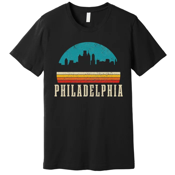 Philadelphia Skyline Vintage Pride Pennsylvania Premium T-Shirt