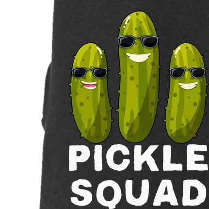 Pickle Squad Vegan Dill Pickle Costume Adult Pickle Squad Doggie 3-End Fleece Hoodie