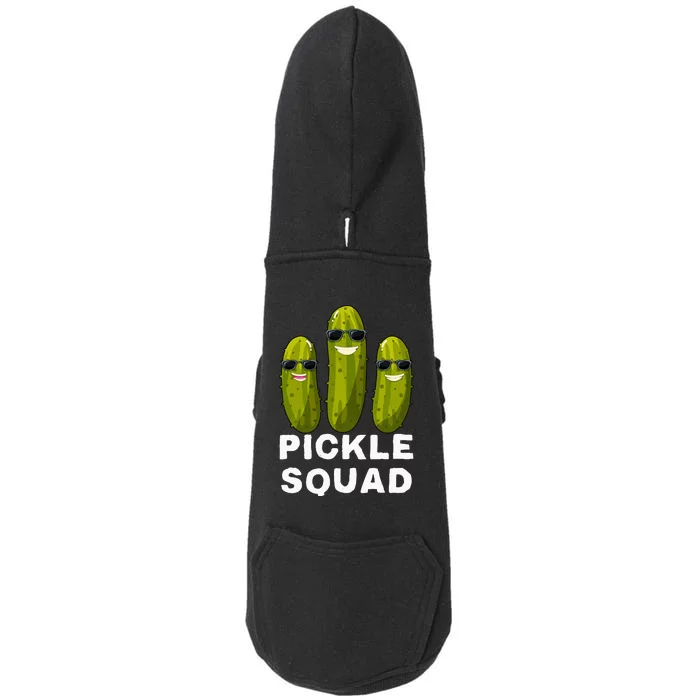 Pickle Squad Vegan Dill Pickle Costume Adult Pickle Squad Doggie 3-End Fleece Hoodie