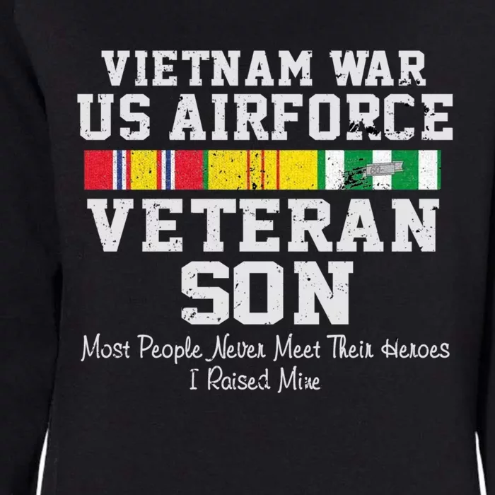 Proud Son Vietnam War Veteran Son Veteran's Day Gift Womens California Wash Sweatshirt