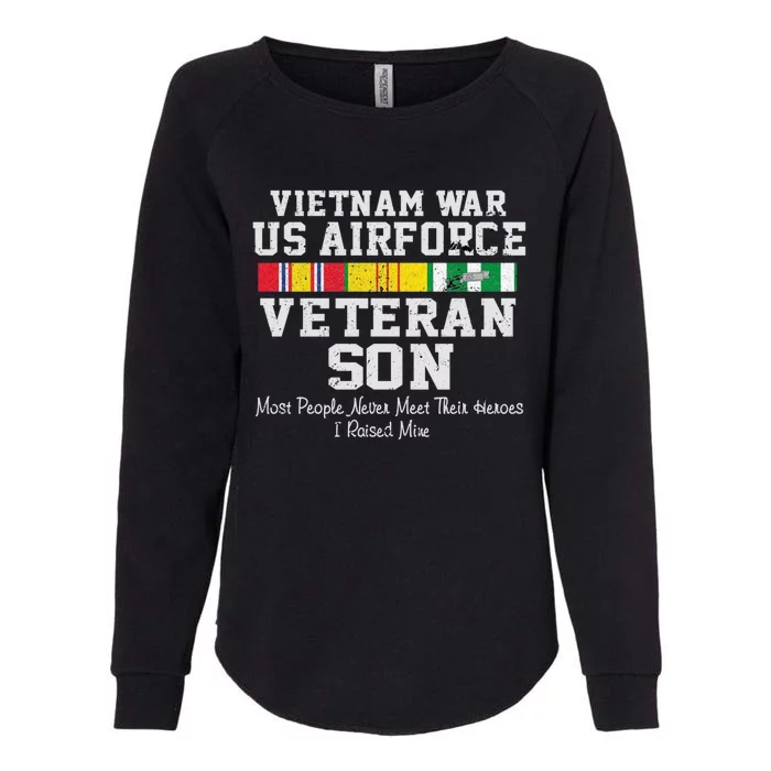 Proud Son Vietnam War Veteran Son Veteran's Day Gift Womens California Wash Sweatshirt