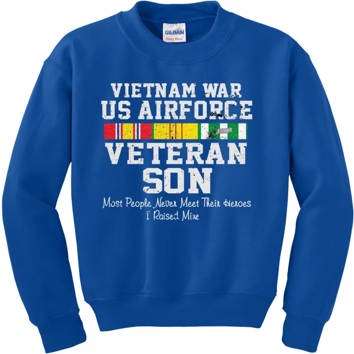 Proud Son Vietnam War Veteran Son Veteran's Day Gift Kids Sweatshirt