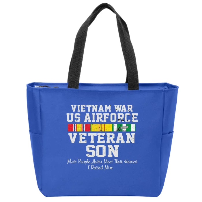 Proud Son Vietnam War Veteran Son Veteran's Day Gift Zip Tote Bag