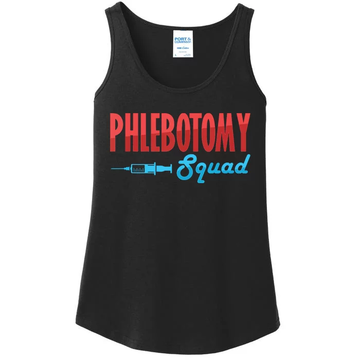 Phlebotomy Squad Veins Syringe Phlebotomist Needle Gift Ladies Essential Tank