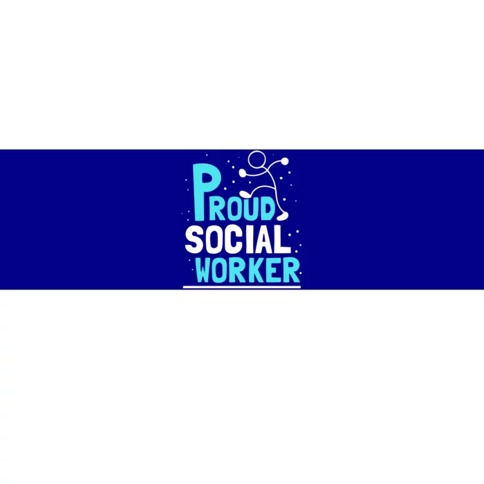 Proud Social Worker Graduation Work Job Cool Gift Bumper Sticker