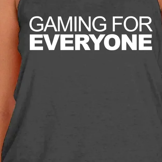 Phil Spencer Wearing Gaming For Everyone Women's Knotted Racerback Tank