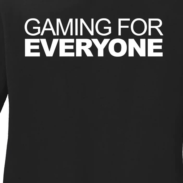 Phil Spencer Wearing Gaming For Everyone Ladies Long Sleeve Shirt