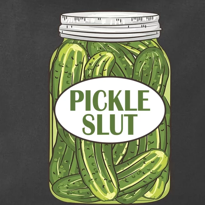 Pickle Slut Who Loves Pickles Apaprel Zip Tote Bag