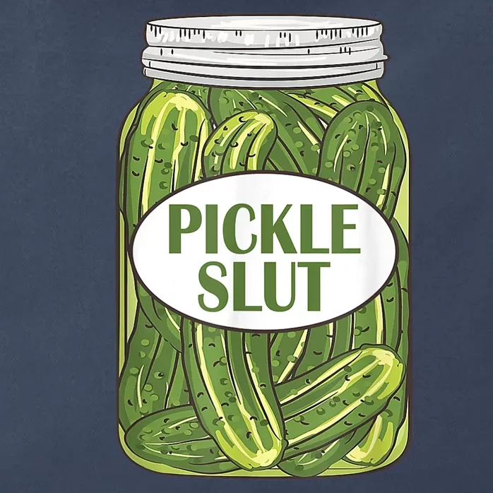 Pickle Slut Who Loves Pickles Zip Tote Bag