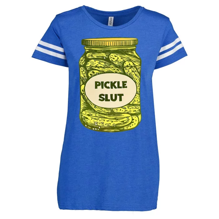 Pickle Slut Who Loves Pickles Quotes Saying Pickles Lover Enza Ladies Jersey Football T-Shirt