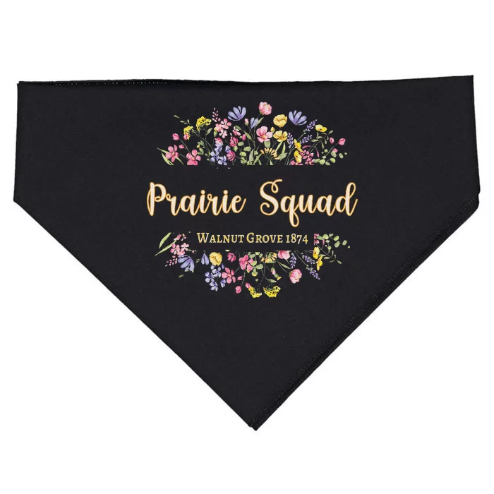 Prairie Squad Walnut Grove Minnesota Mn Usa Wildflowers USA-Made Doggie Bandana