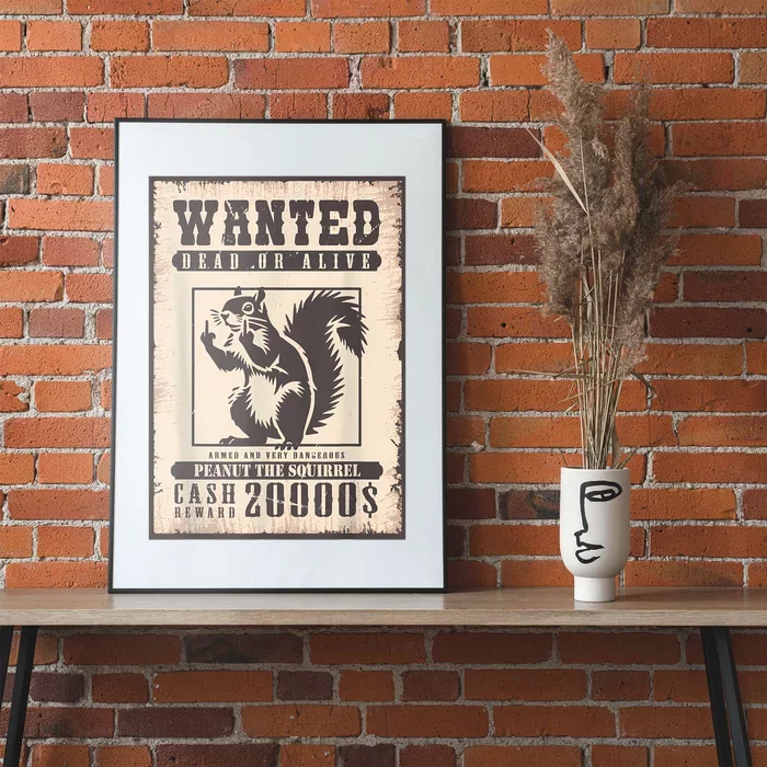 Peanut Squirrel Wanted Poster