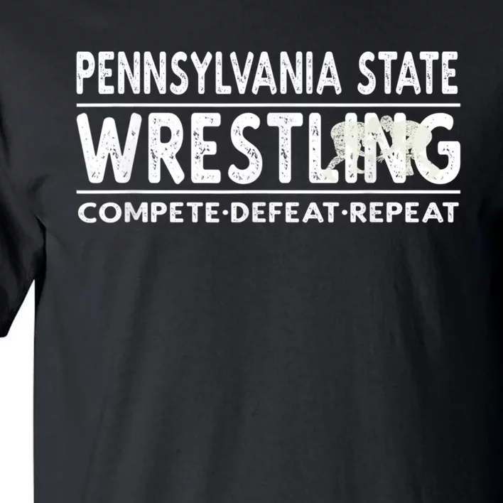 Pennsylvania State Wrestling Compete, Defeat, Repeat Tall T-Shirt