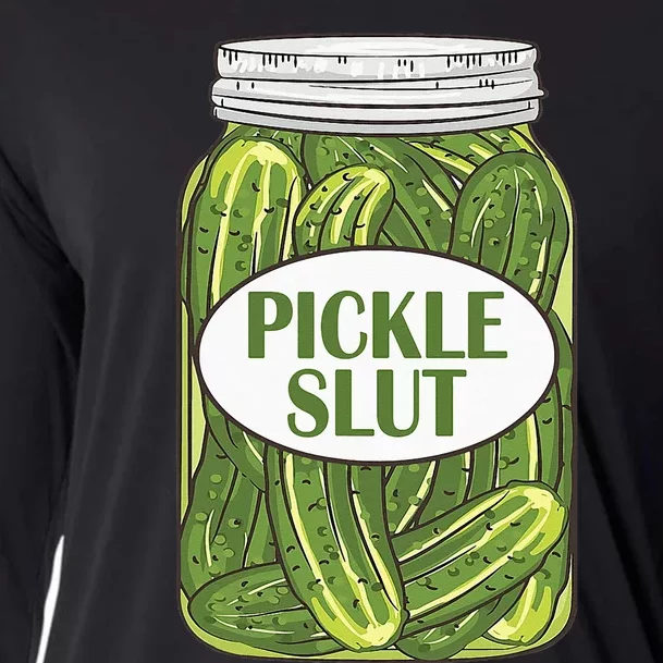 Pickle Slut Who Loves Pickles Apaprel Cooling Performance Long Sleeve Crew