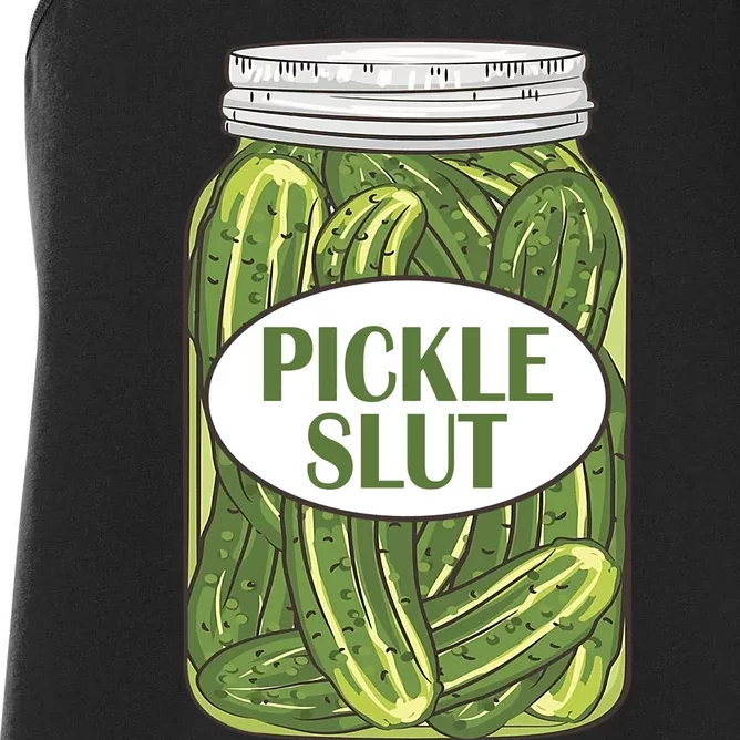 Pickle Slut Who Loves Pickles Apaprel Women's Racerback Tank