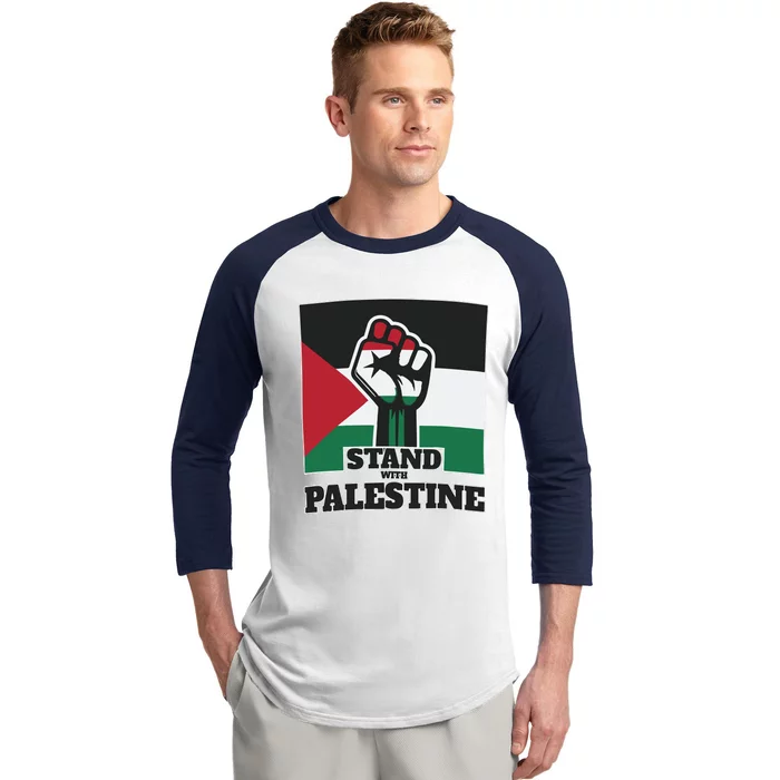 Palestine Stand With Palestine Pray For Palestine Baseball Sleeve Shirt