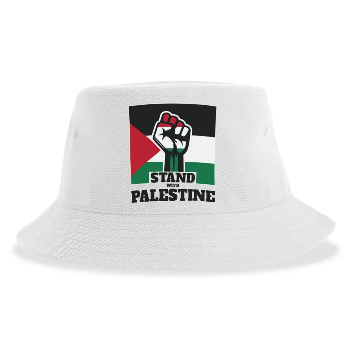 Palestine Stand With Palestine Pray For Palestine Sustainable Bucket Hat