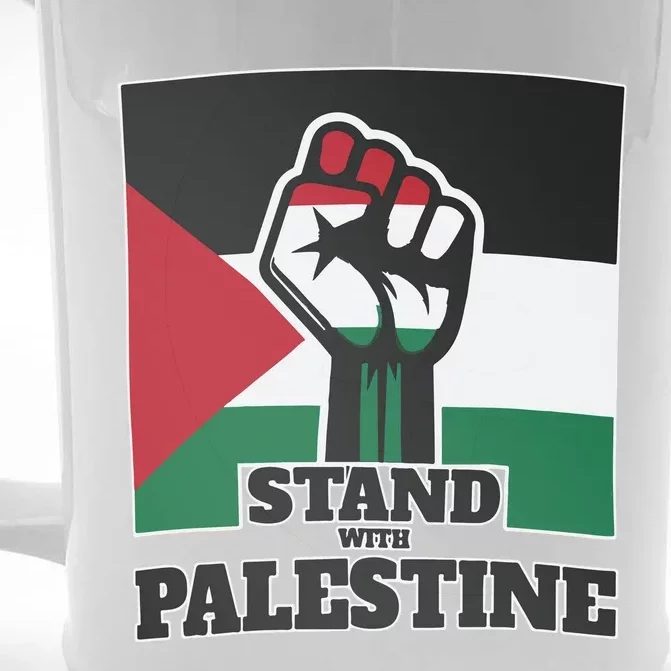 Palestine Stand With Palestine Pray For Palestine Front & Back Beer Stein