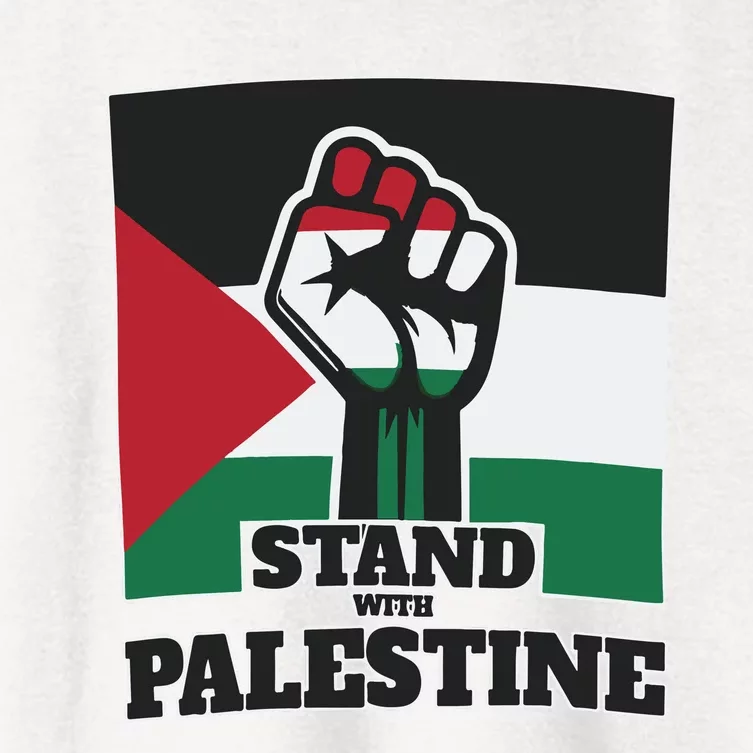 Palestine Stand With Palestine Pray For Palestine Women's Crop Top Tee