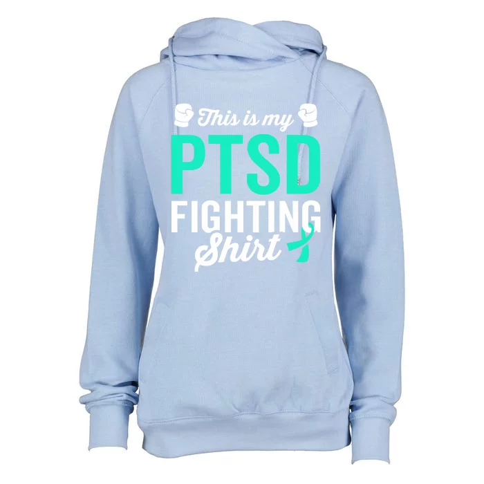 Ptsd Stress Warrior Survivor Awareness Get Well Recovery Funny Gift Womens Funnel Neck Pullover Hood