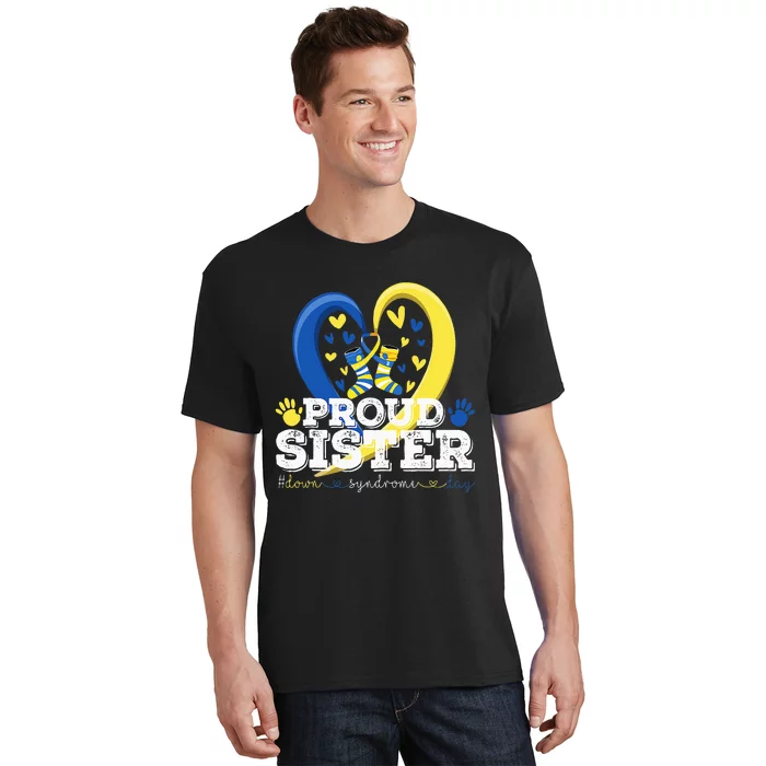 Proud Sister World Down Syndrome Awareness Day Sister 2024 T-Shirt