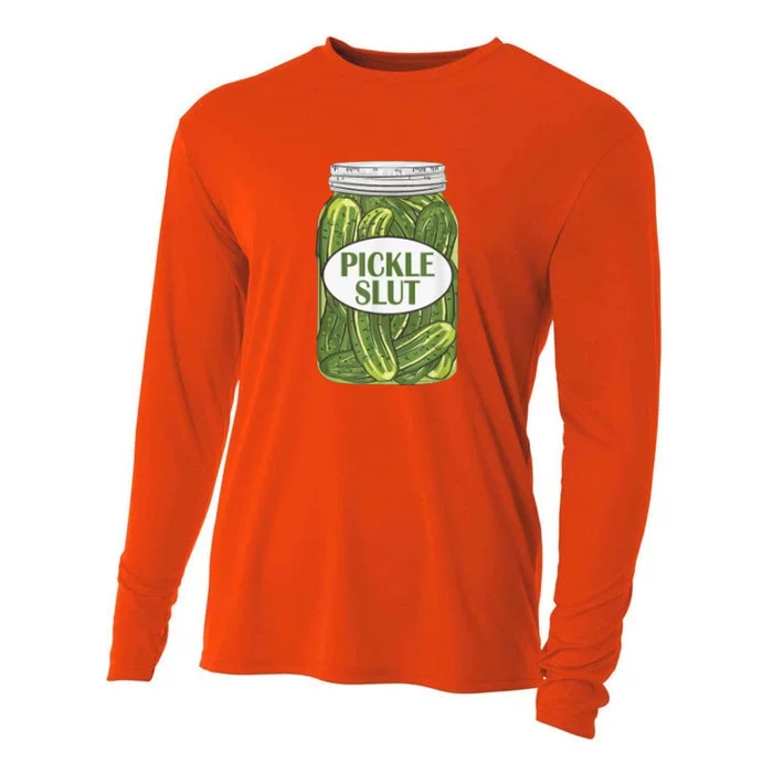 Pickle Slut Who Loves Pickles Cooling Performance Long Sleeve Crew