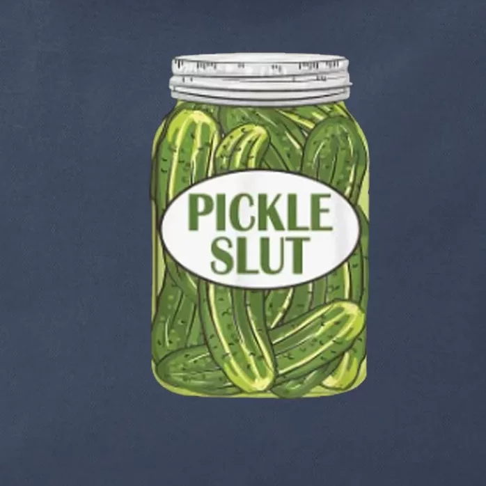 Pickle Slut Who Loves Pickles Zip Tote Bag