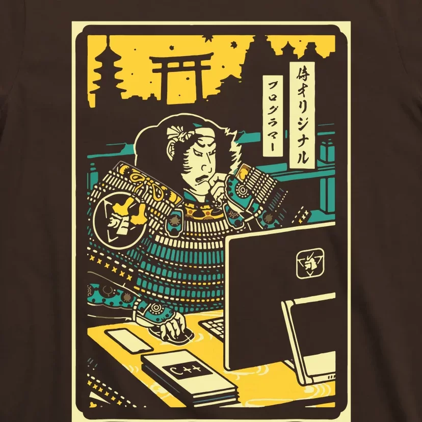 Programmer Samurai Warrior Computer T-Shirt