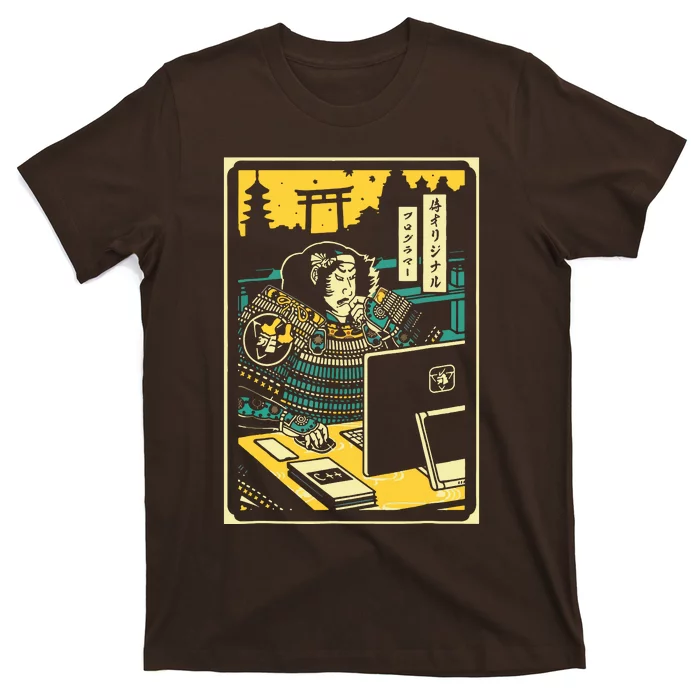 Programmer Samurai Warrior Computer T-Shirt