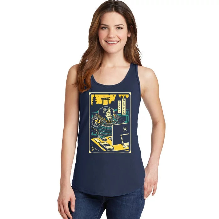 Programmer Samurai Warrior Computer Ladies Essential Tank