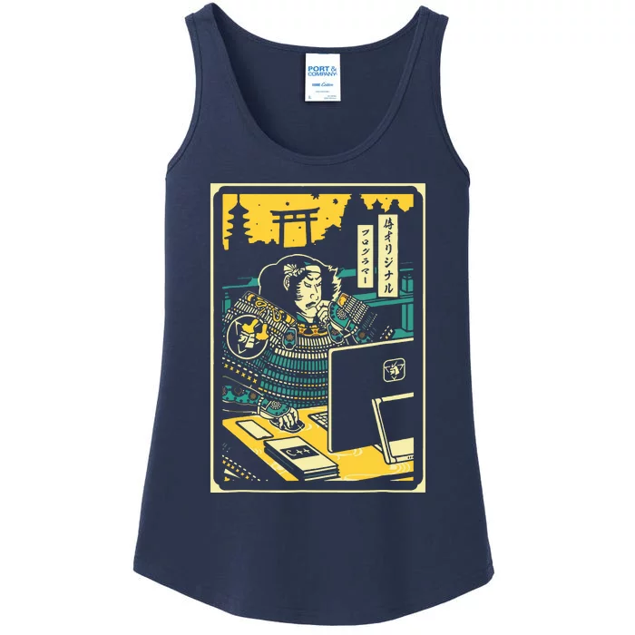 Programmer Samurai Warrior Computer Ladies Essential Tank