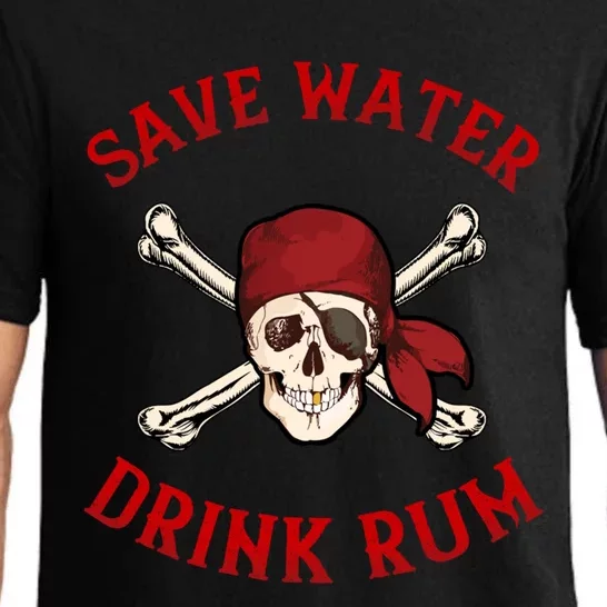 Pirate Save Water Rum Party Gift Pajama Set