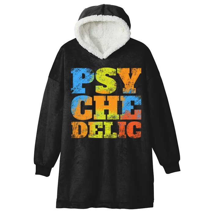 Psychedelic Hooded Wearable Blanket