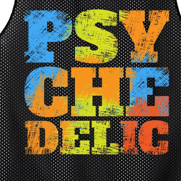 Psychedelic Mesh Reversible Basketball Jersey Tank