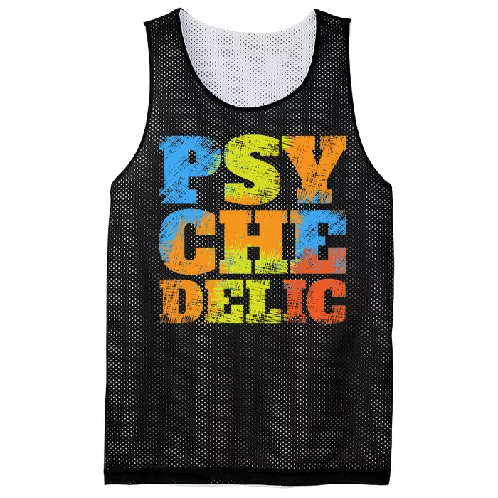 Psychedelic Mesh Reversible Basketball Jersey Tank