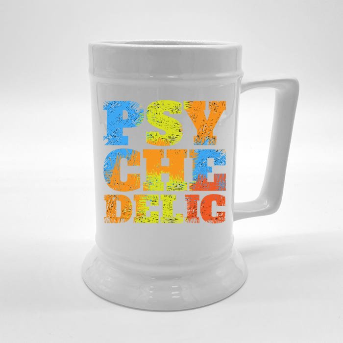 Psychedelic Front & Back Beer Stein