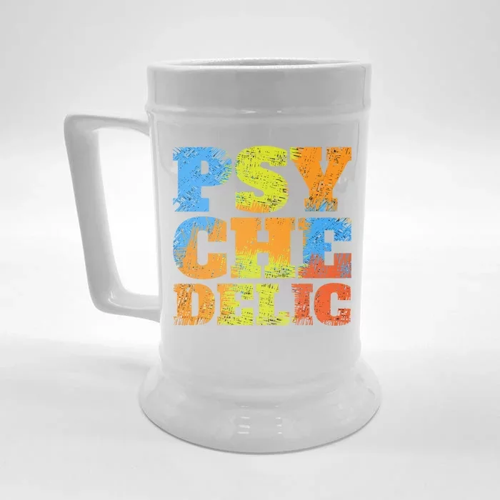 Psychedelic Front & Back Beer Stein