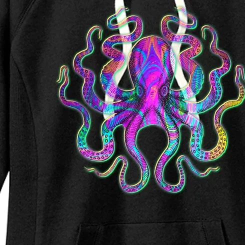 Psychedelic Octopus Women's Fleece Hoodie