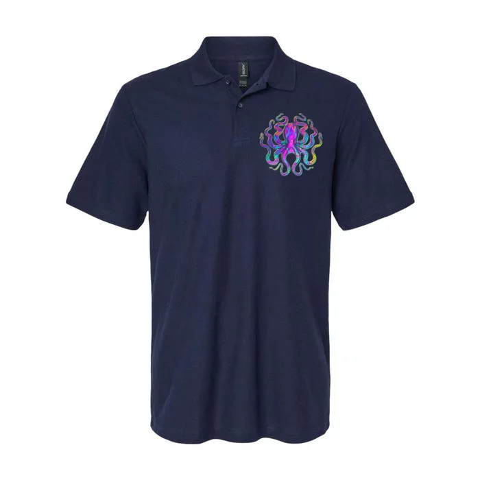 Psychedelic Octopus Softstyle Adult Sport Polo