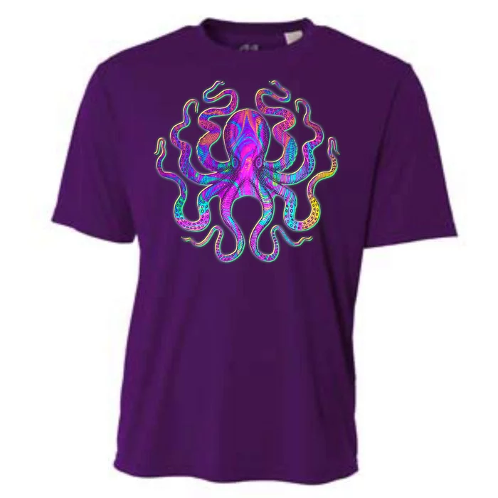 Psychedelic Octopus Cooling Performance Crew T-Shirt