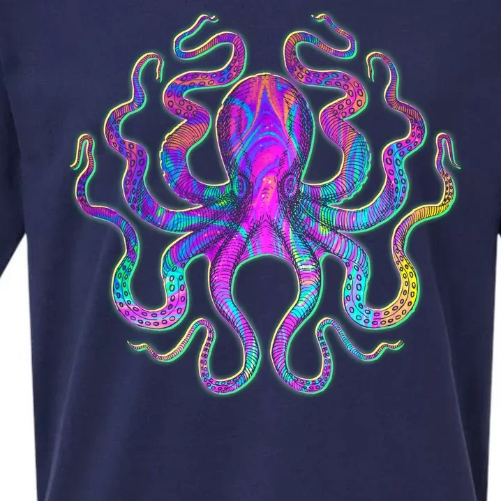 Psychedelic Octopus Sueded Cloud Jersey T-Shirt