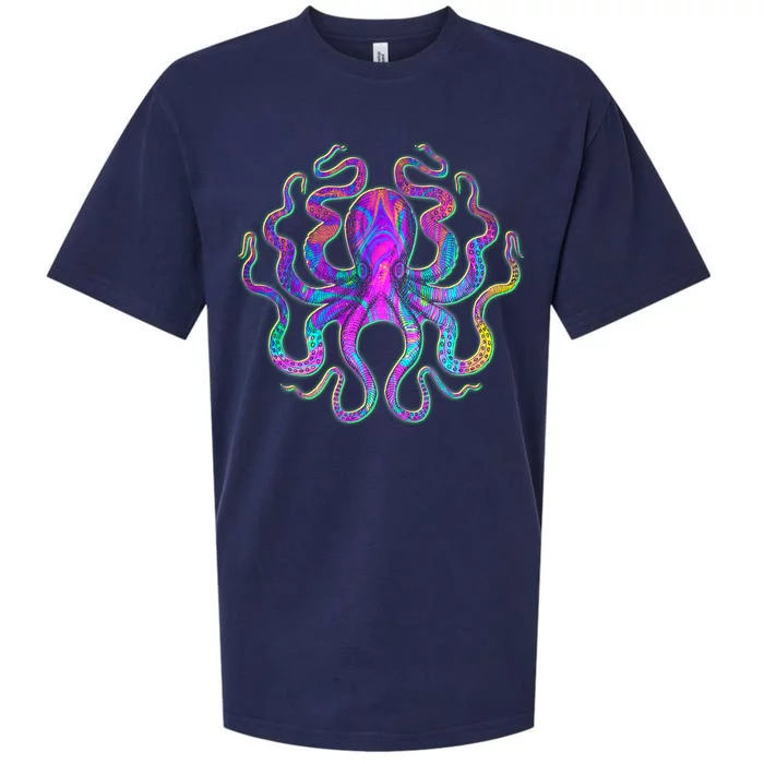 Psychedelic Octopus Sueded Cloud Jersey T-Shirt