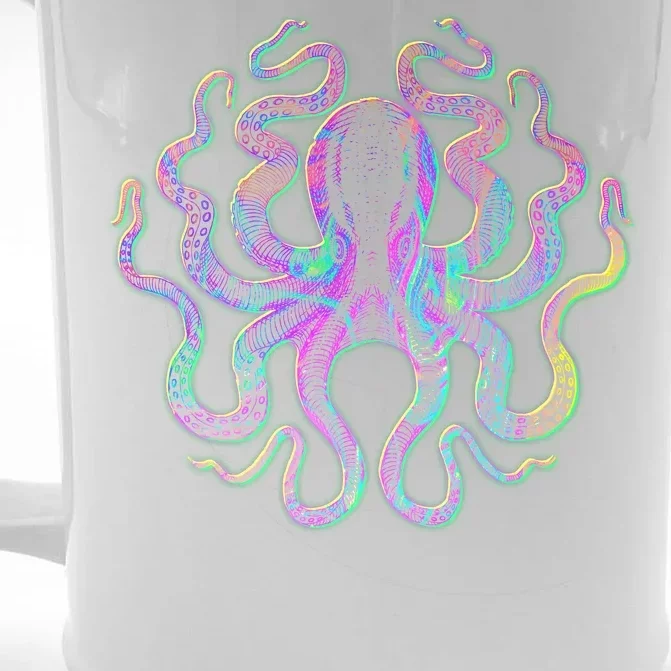 Psychedelic Octopus Front & Back Beer Stein